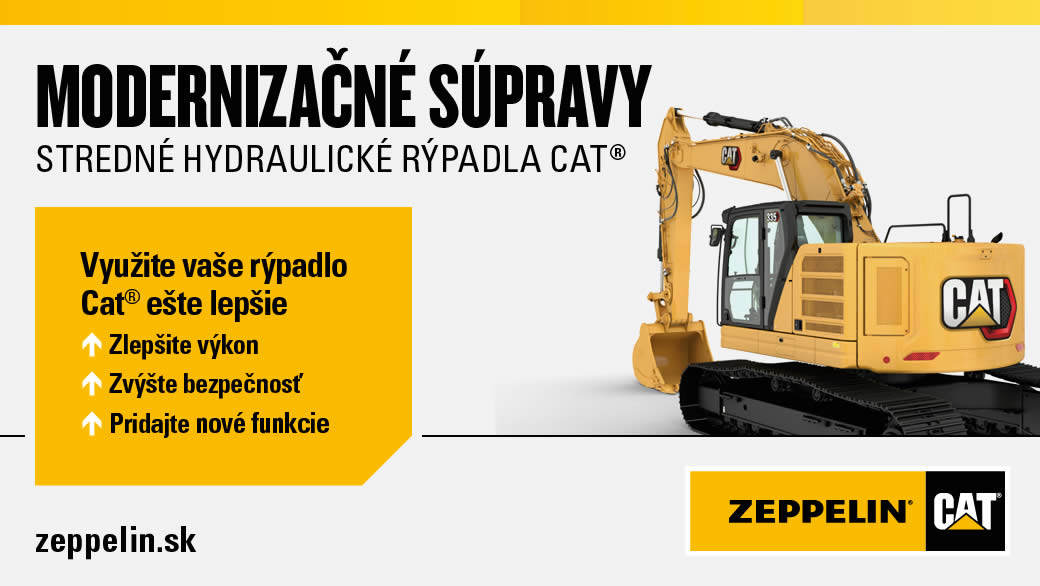 Modernizačné súpravy pre stredné hydraulické rýpadlá Cat®.