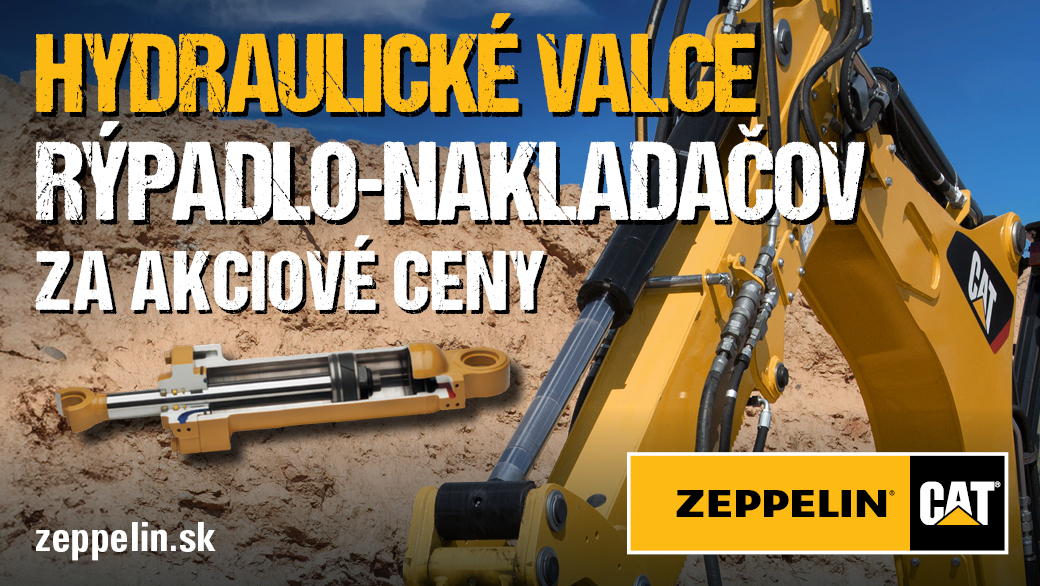 Hydraulické valce a piestnice CAT rýpadlo-nakladačov - akciová ponuka. 