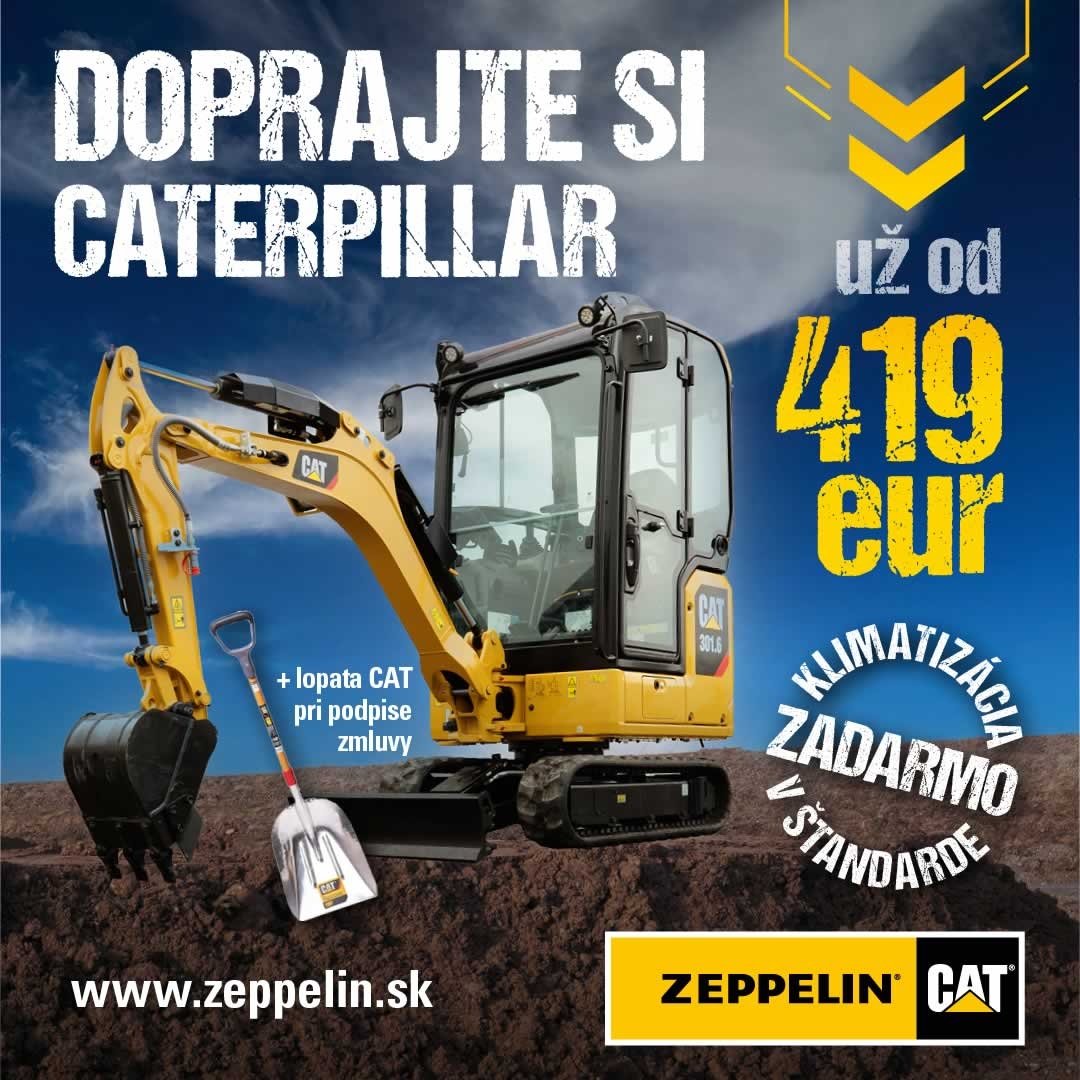 Doprajte si stroj Caterpillar už od 419 €