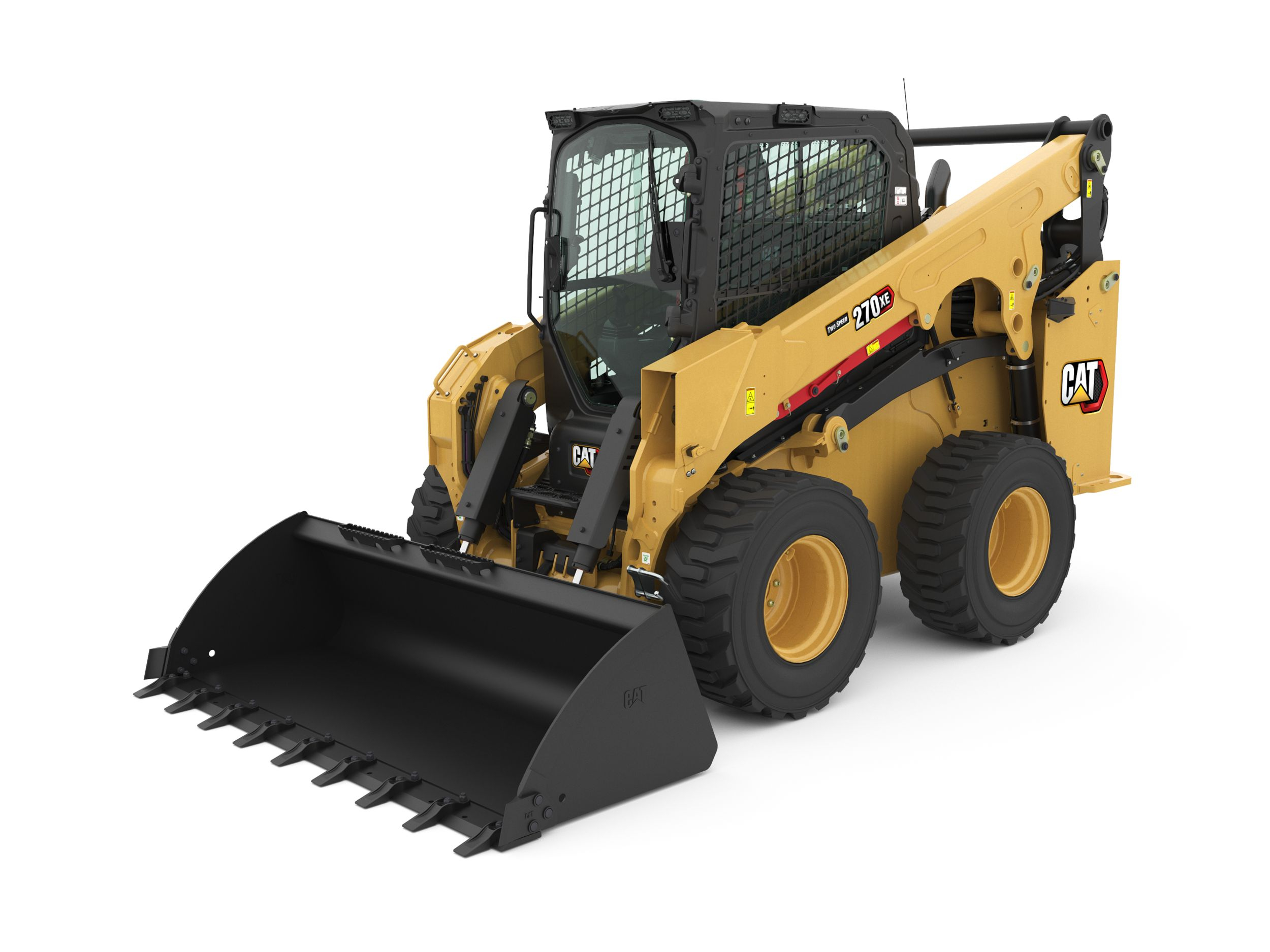 Kolesový šmykom riadený nakladač CAT® 270 XE