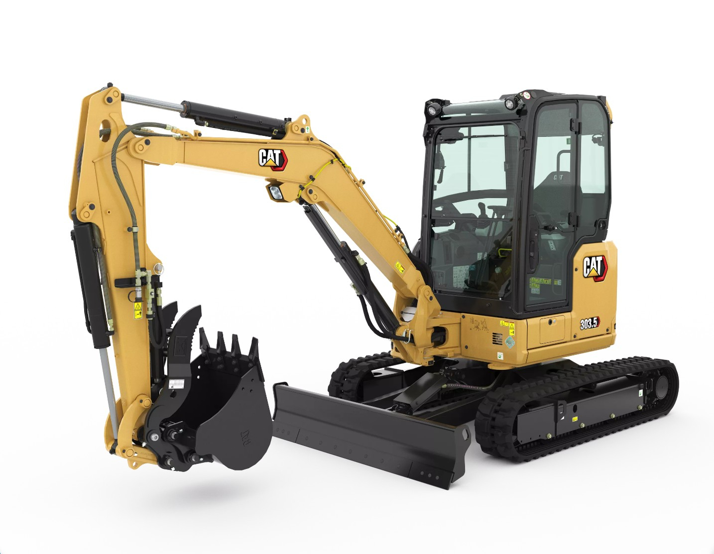 Pásové rýpadlo CAT® 303.5 CR - Minibagre 001