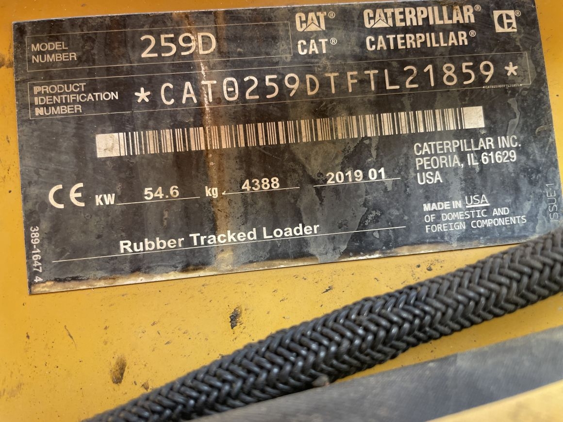 Kompaktný pásový nakladač Caterpillar 259D
